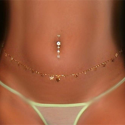 New Body Jewelry Simple Sexy Butterfly Bikini Belly Waist Chain 1K3033 - Be@utyF@shion