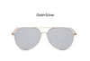 New Fashion Flat Lens Mirror aviation Sunglasses Women Stylish Sun Glasses Lady Men Metal Frame Eyewear High Quality - Be@utyF@shion