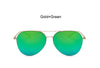 New Fashion Flat Lens Mirror aviation Sunglasses Women Stylish Sun Glasses Lady Men Metal Frame Eyewear High Quality - Be@utyF@shion