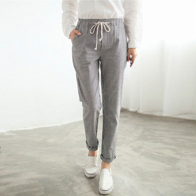 2017 Autumn Women Casual Long Pants Elastic - Be@utyF@shion