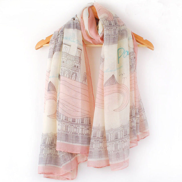 High quality Elegant Fashion Women Long Print Cotton Polyester Scarf Wrap Ladies Shawl Large Scarves size 168*78cm for Spring - Be@utyF@shion