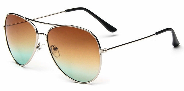 Luxury Aviator Sunglasses Women Men Brand Designer Reflective Mirror Sunglass Female Male Lady Sun Glasses Vintage Retro oculos - Be@utyF@shion