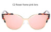 Women Cat Eye Sunglasses Fashion luxury Brand Designer lady female mirror Points Sun Glasses for women lunettes femme quay style - Be@utyF@shion