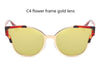 Women Cat Eye Sunglasses Fashion luxury Brand Designer lady female mirror Points Sun Glasses for women lunettes femme quay style - Be@utyF@shion