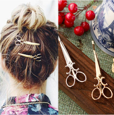 mix wholesale hot 2017 New Popular Women Lady Girls Scissors Shape Barrette Hair Clip Hairpin Hair Accessories Decorations - Be@utyF@shion