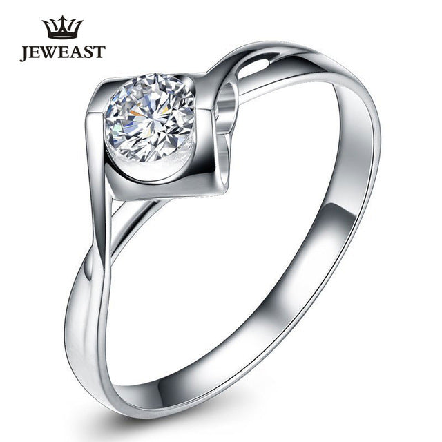 Natural diamond Ring 18k Gold Women Lover Couple Anniversary Romantic Propose Engaged Wedding Party South African 2017 New Good - Be@utyF@shion