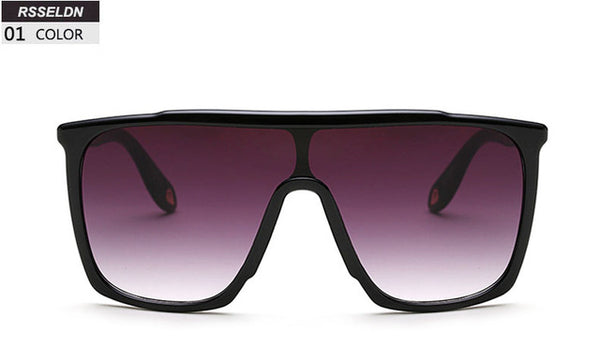 RSSELDN Square Oversized Sunglasses Women Fashion Sun Glasses Lady