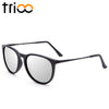 TRIOO Women Sunglasses Polarized Mirror Brand Designer Mirror Oculos UV400 Fashion Sun Glasses For Women Black Simple Shades - Be@utyF@shion