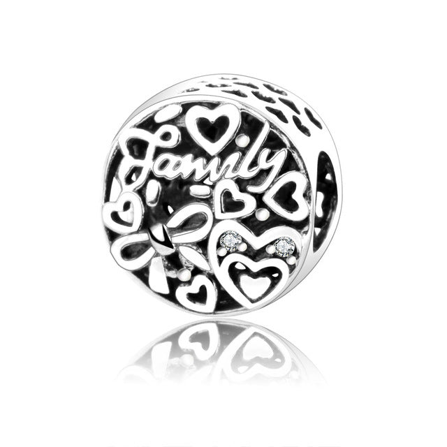 2017 Autumn New Arrive Authentic 925 Sterling Silver Charms Fit Original Pandora Charms Bracelet Heart In Round Factory  Price - Be@utyF@shion
