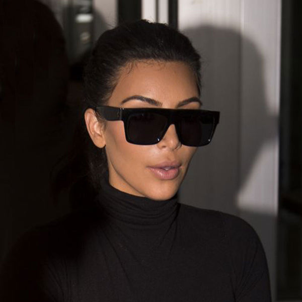 2017Hot Sale Brand Designer famous Kim Kardashian Square Celebrity Italy Sunglasses Lady UV400 Women Men Sun Glasses 50S Female - Be@utyF@shion