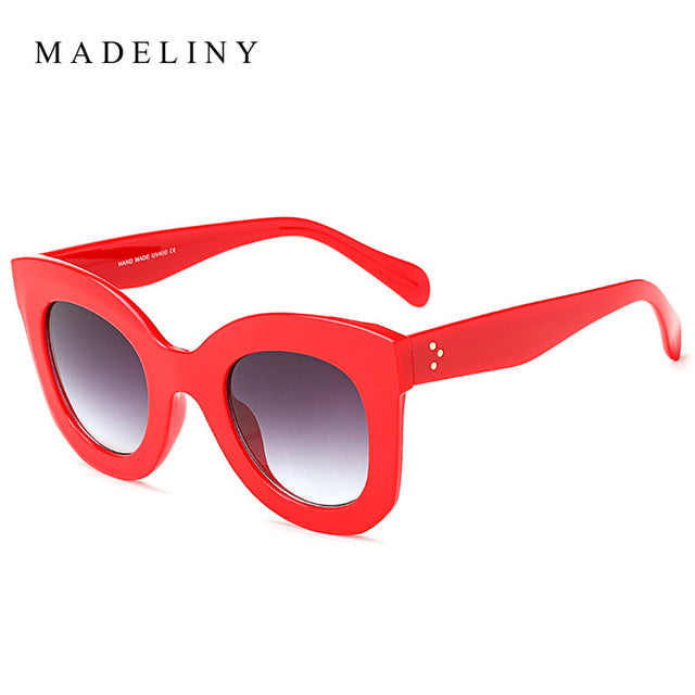 MADELINY New Fashion Cat Eye Sunglasses Women Brand Designer Vintage Gradient Cat Eye Sun Glasses Shades Oculos De Sol MA216 - Be@utyF@shion