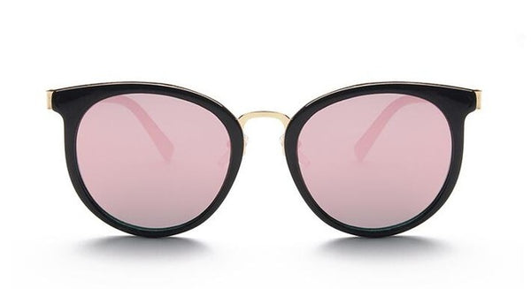 cat eye pink sunglasses women shades mirror female square sunglasses female coating oculos 2018 fashion brand round glasses men - Be@utyF@shion