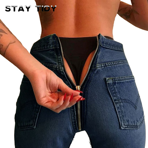 STAY TIDY Newest 2017 Straight Jeans Women Pants - Be@utyF@shion