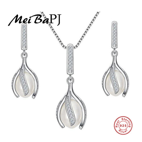 [MeiBaPJ]High Quality Real Natural Pearl Jewelry Sets Fashion - Be@utyF@shion