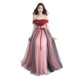 Fashion beautiful wine red flower lace women Cocktail Dresses - Be@utyF@shion