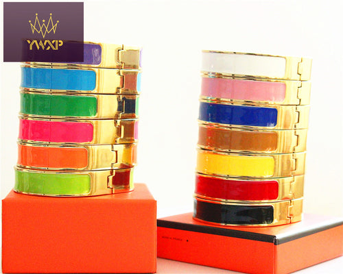 12mm Luxury Cuff H Bracelets&Bangle Wristband Enamel Bracelet Letter Buckle Top quality Bracelets For Women XP001 - Be@utyF@shion